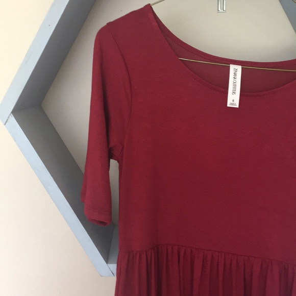 Burgundy Maxi Dress, NWT - Picture 3 of 4